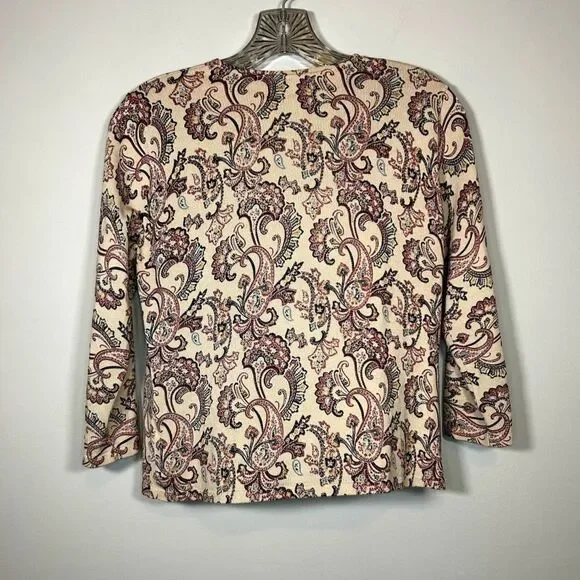 vintage paisley cardigan - Picture 2 of 3
